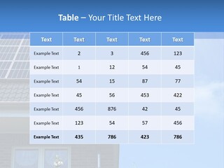 Blue Sky Property Hand PowerPoint Template