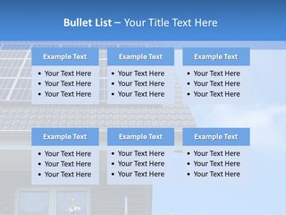 Blue Sky Property Hand PowerPoint Template