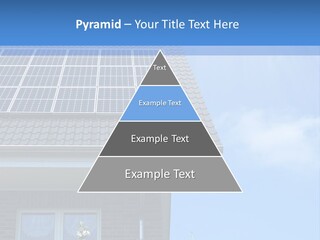 Blue Sky Property Hand PowerPoint Template