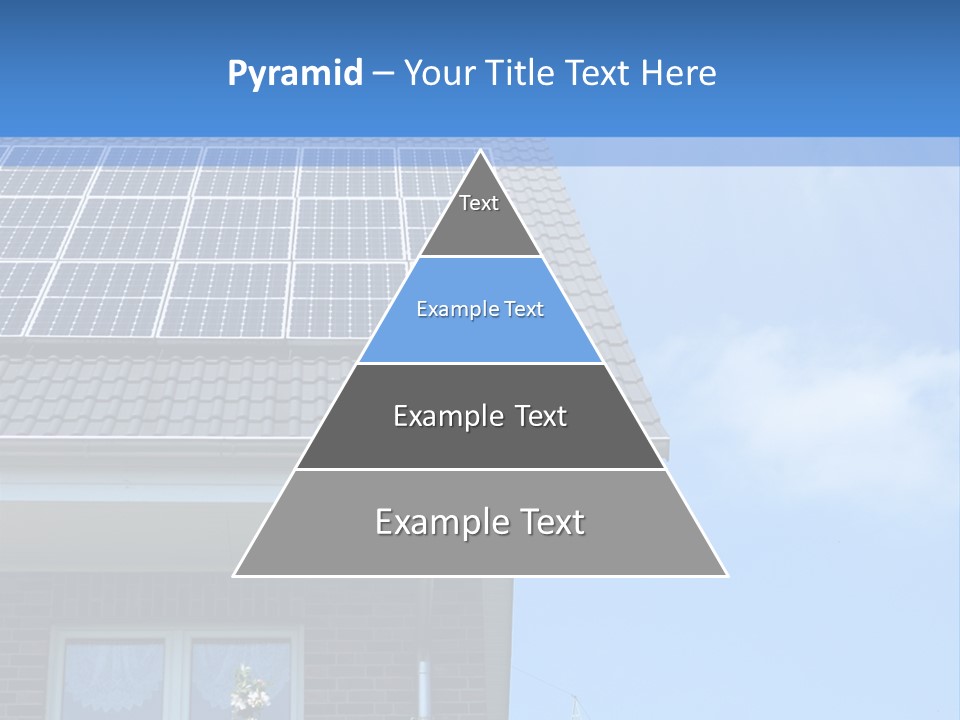 Blue Sky Property Hand PowerPoint Template