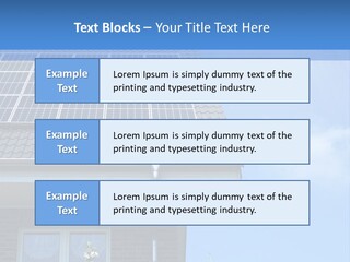 Blue Sky Property Hand PowerPoint Template