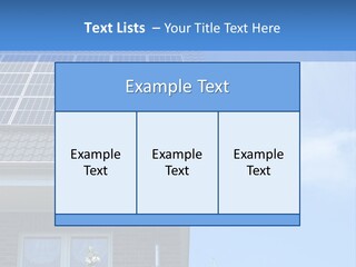 Blue Sky Property Hand PowerPoint Template