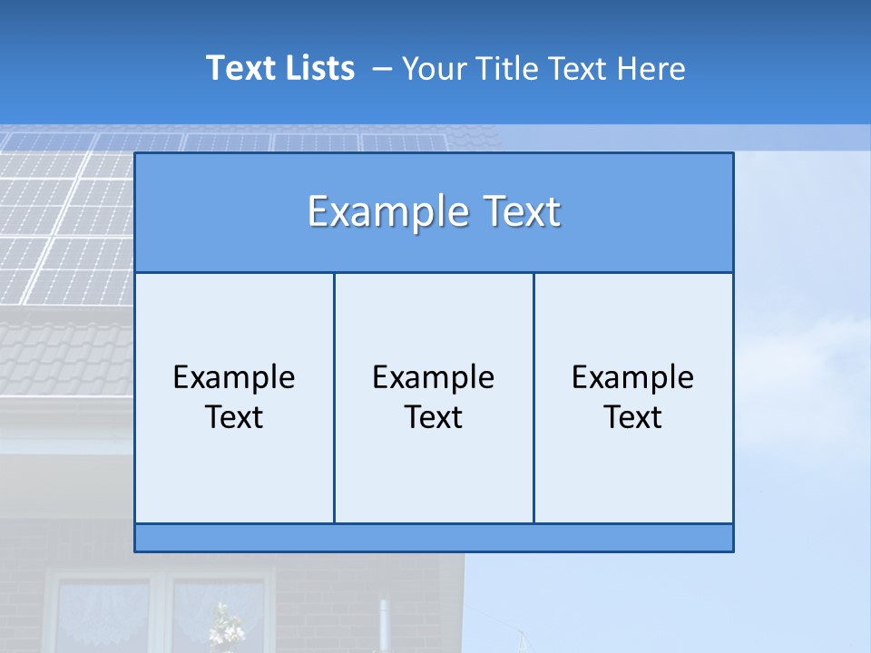 Blue Sky Property Hand PowerPoint Template