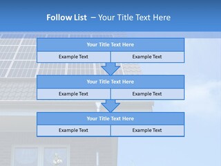 Blue Sky Property Hand PowerPoint Template