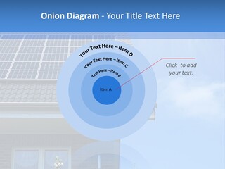 Blue Sky Property Hand PowerPoint Template