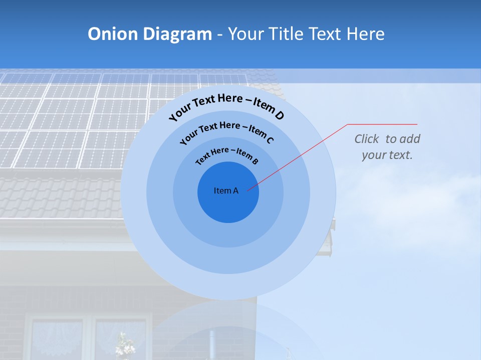 Blue Sky Property Hand PowerPoint Template