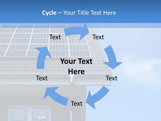 Blue Sky Property Hand PowerPoint Template
