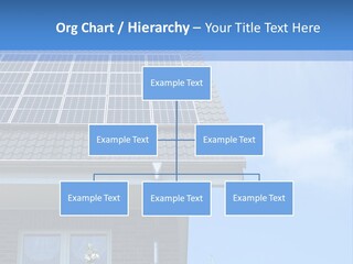 Blue Sky Property Hand PowerPoint Template