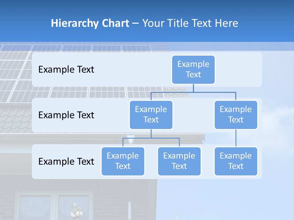 Blue Sky Property Hand PowerPoint Template