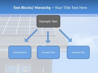 Blue Sky Property Hand PowerPoint Template