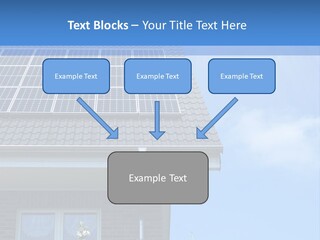 Blue Sky Property Hand PowerPoint Template