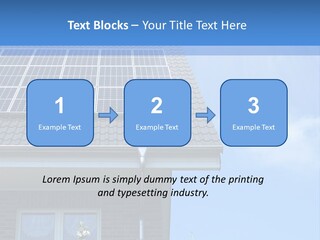 Blue Sky Property Hand PowerPoint Template