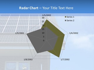 Blue Sky Property Hand PowerPoint Template