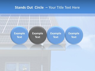 Blue Sky Property Hand PowerPoint Template