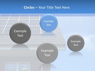 Blue Sky Property Hand PowerPoint Template
