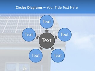 Blue Sky Property Hand PowerPoint Template