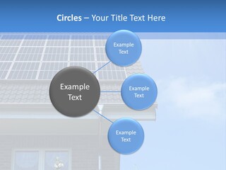 Blue Sky Property Hand PowerPoint Template