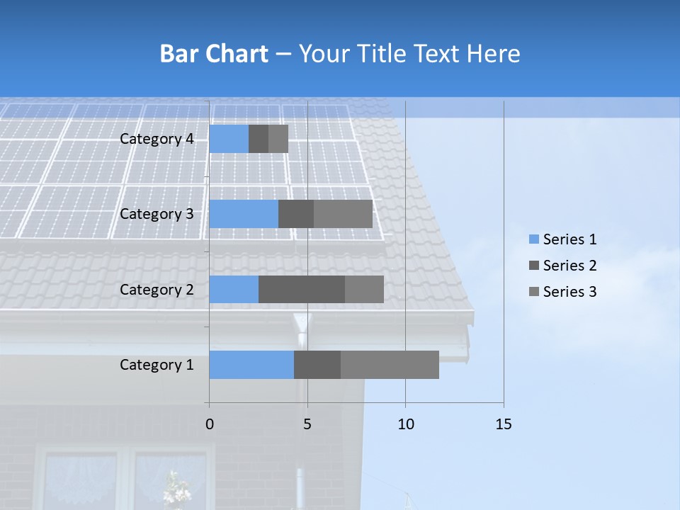 Blue Sky Property Hand PowerPoint Template