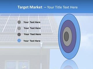 Blue Sky Property Hand PowerPoint Template