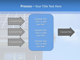 Blue Sky Property Hand PowerPoint Template