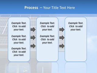 Blue Sky Property Hand PowerPoint Template