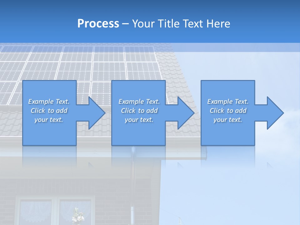 Blue Sky Property Hand PowerPoint Template
