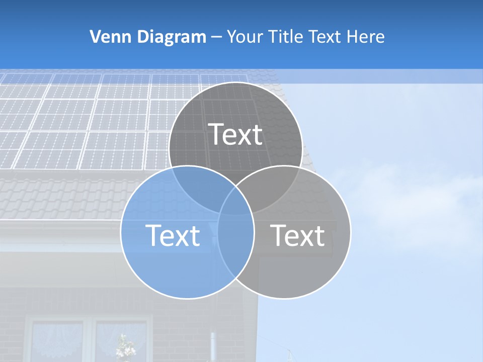 Blue Sky Property Hand PowerPoint Template