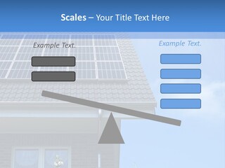 Blue Sky Property Hand PowerPoint Template