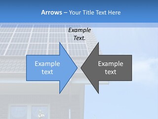 Blue Sky Property Hand PowerPoint Template
