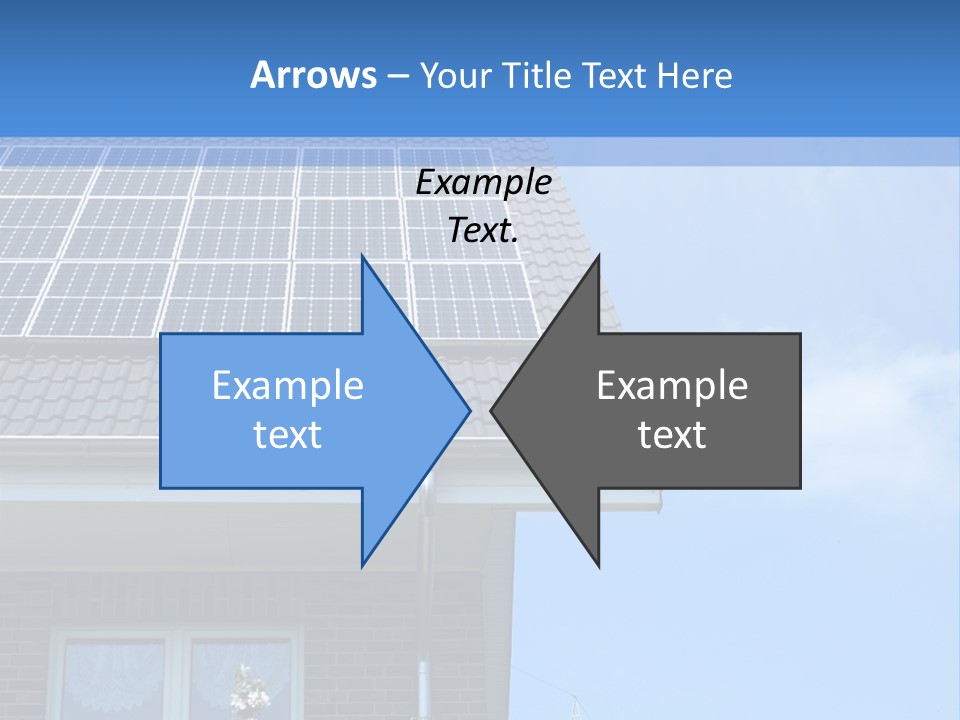 Blue Sky Property Hand PowerPoint Template