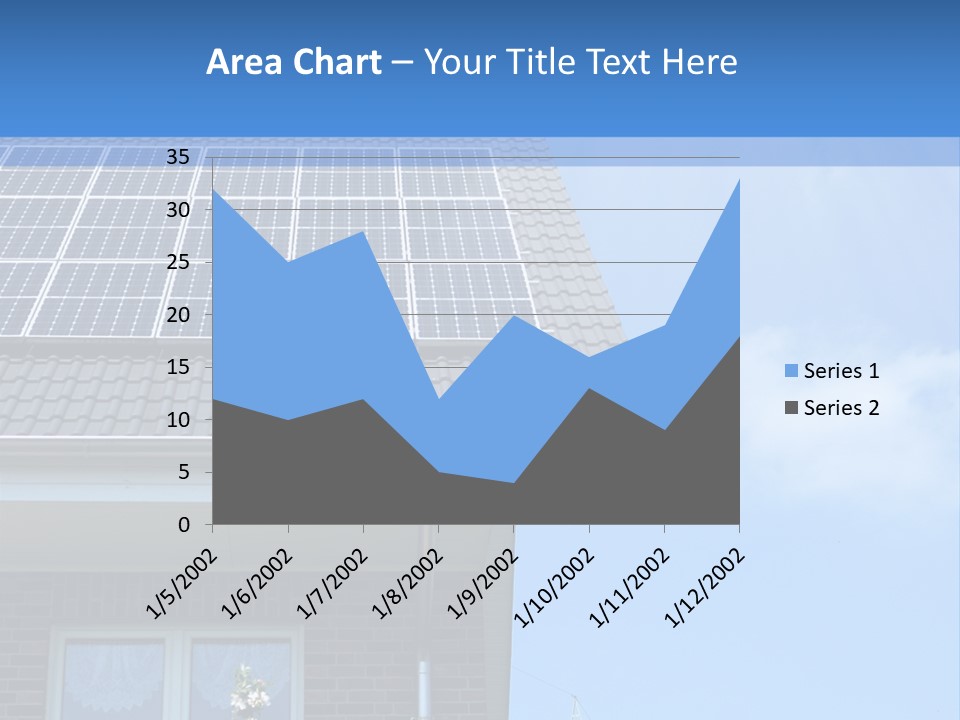 Blue Sky Property Hand PowerPoint Template