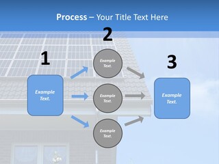 Blue Sky Property Hand PowerPoint Template