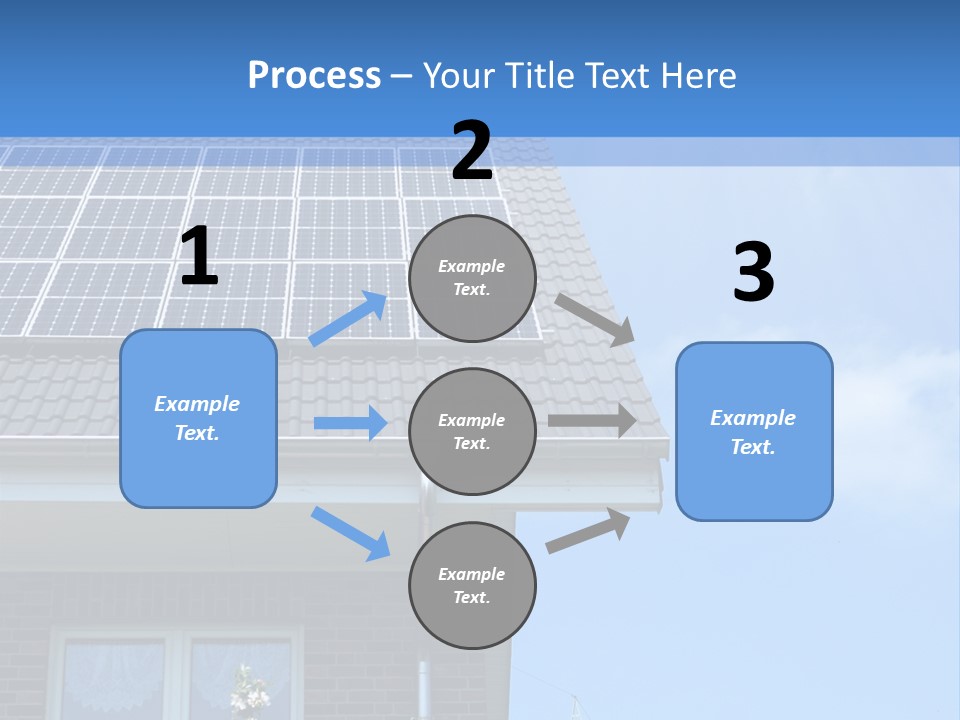 Blue Sky Property Hand PowerPoint Template