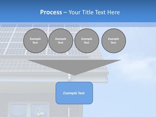 Blue Sky Property Hand PowerPoint Template