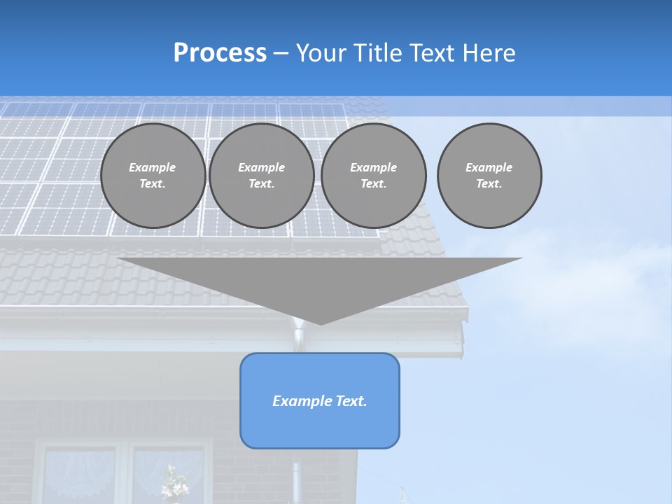 Blue Sky Property Hand PowerPoint Template
