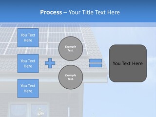 Blue Sky Property Hand PowerPoint Template