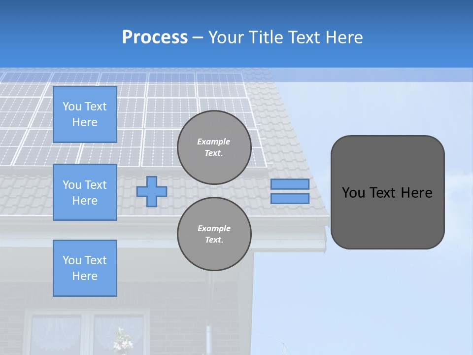 Blue Sky Property Hand PowerPoint Template