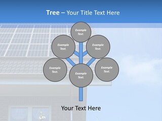 Blue Sky Property Hand PowerPoint Template