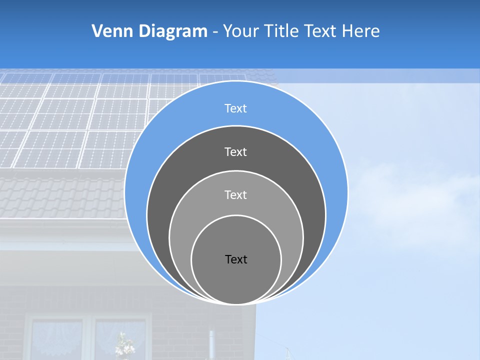 Blue Sky Property Hand PowerPoint Template