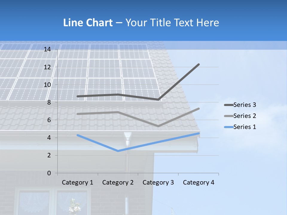 Blue Sky Property Hand PowerPoint Template