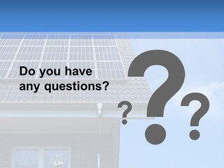 Blue Sky Property Hand PowerPoint Template