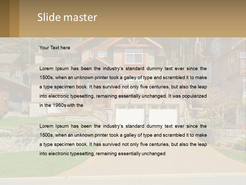 Property Rent Leaf PowerPoint Template