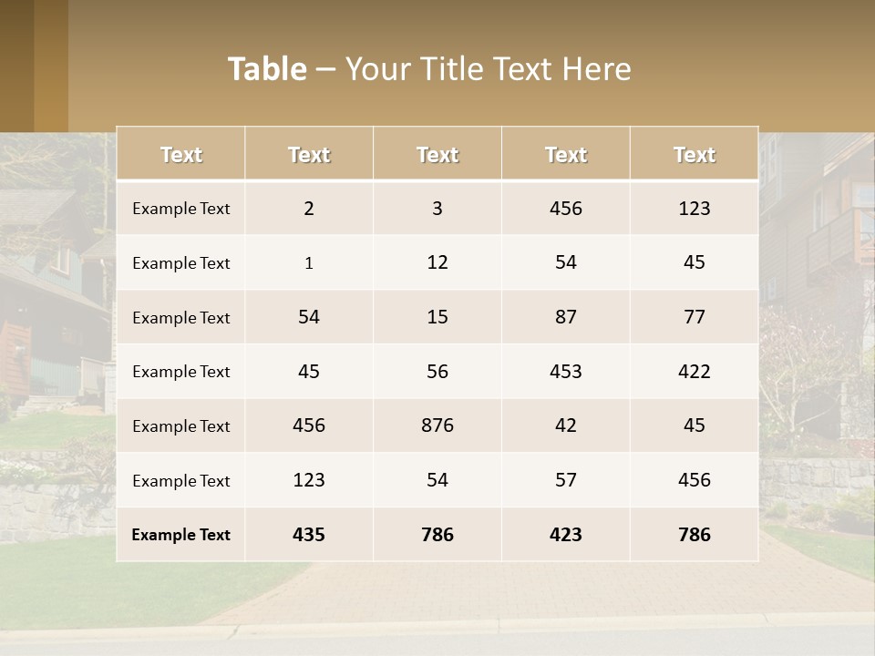 Property Rent Leaf PowerPoint Template