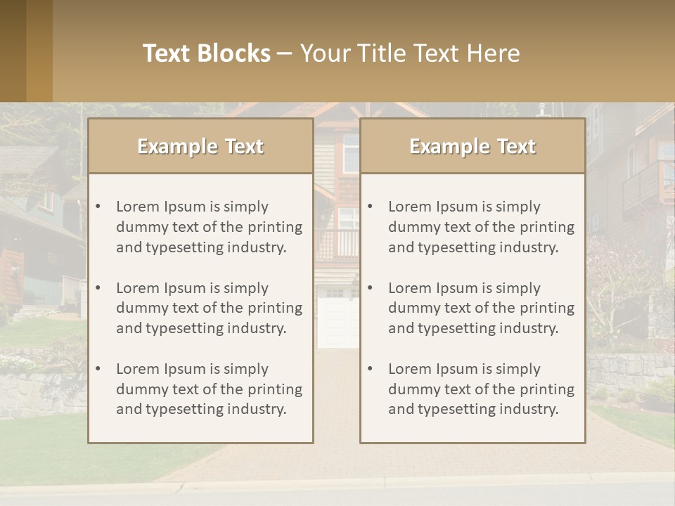 Property Rent Leaf PowerPoint Template