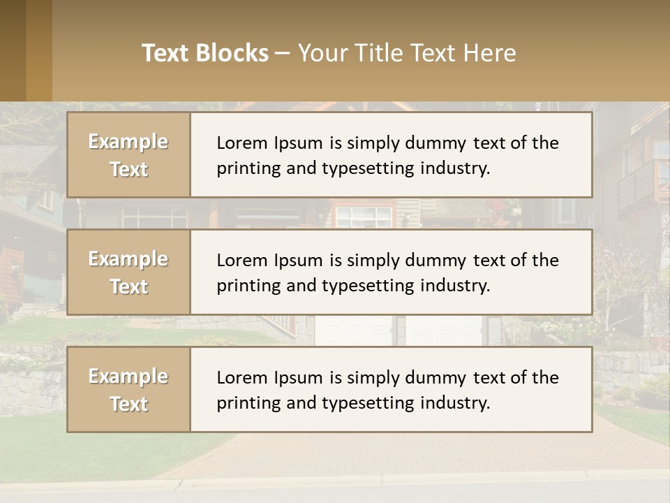 Property Rent Leaf PowerPoint Template