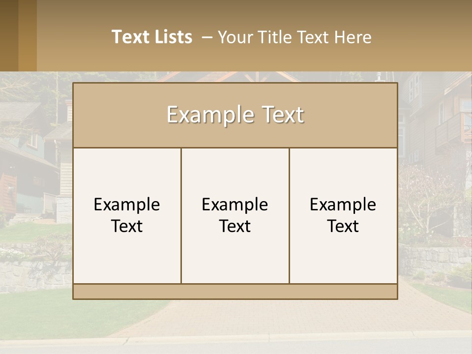 Property Rent Leaf PowerPoint Template