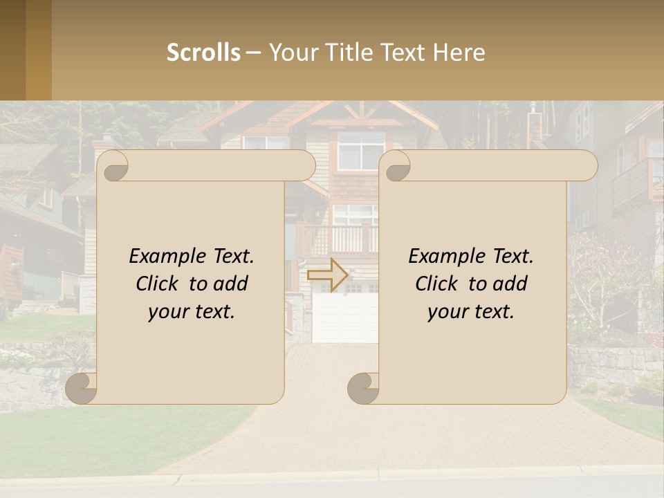 Property Rent Leaf PowerPoint Template