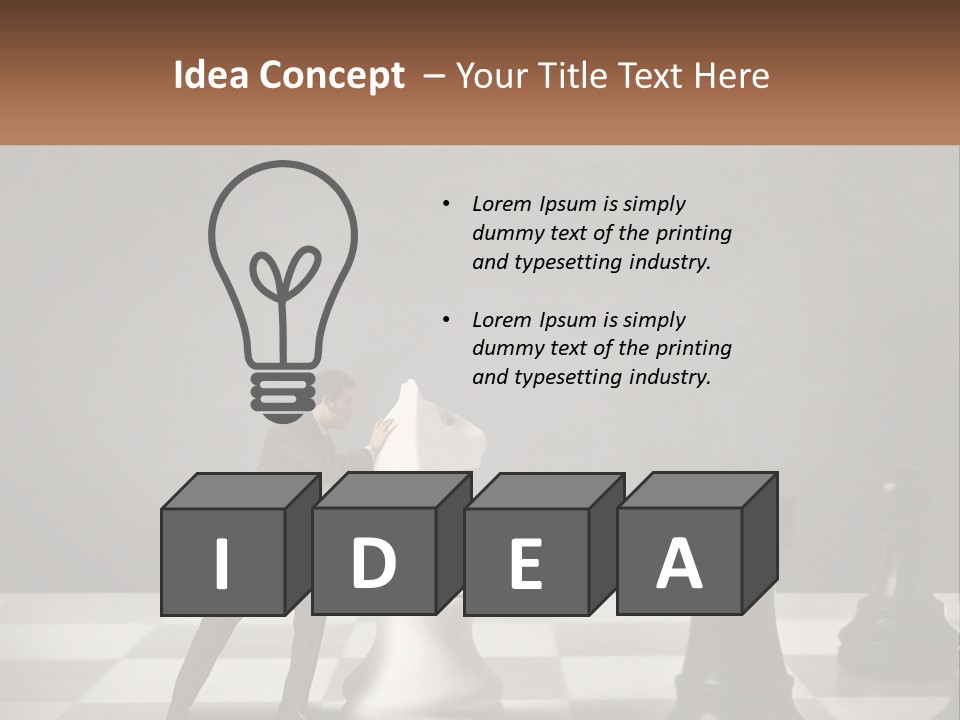 Home Man Sky PowerPoint Template