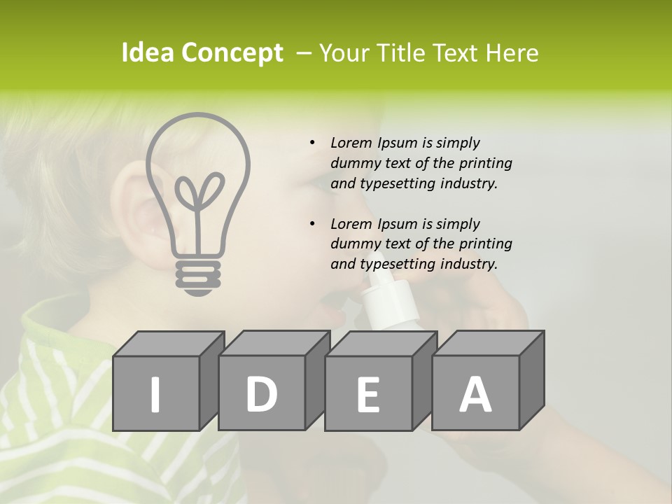 Conceptual Small Garden PowerPoint Template