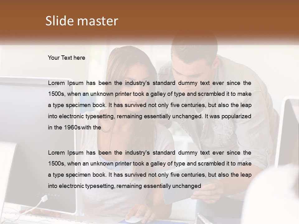 Rent House Model PowerPoint Template